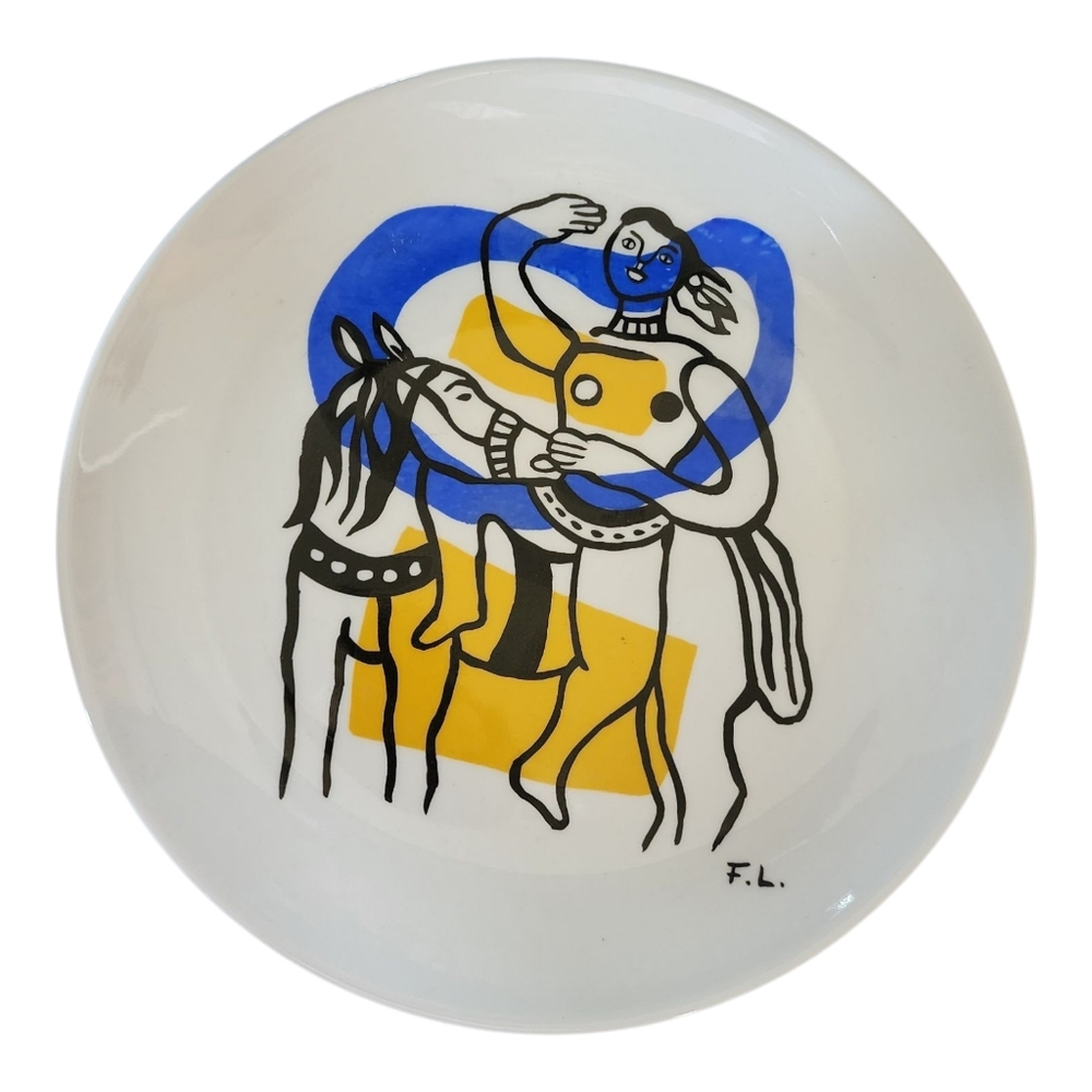 MCM Artist Fernand Leger - Rider on Horse - Plate - France - Excellent Cond Rare